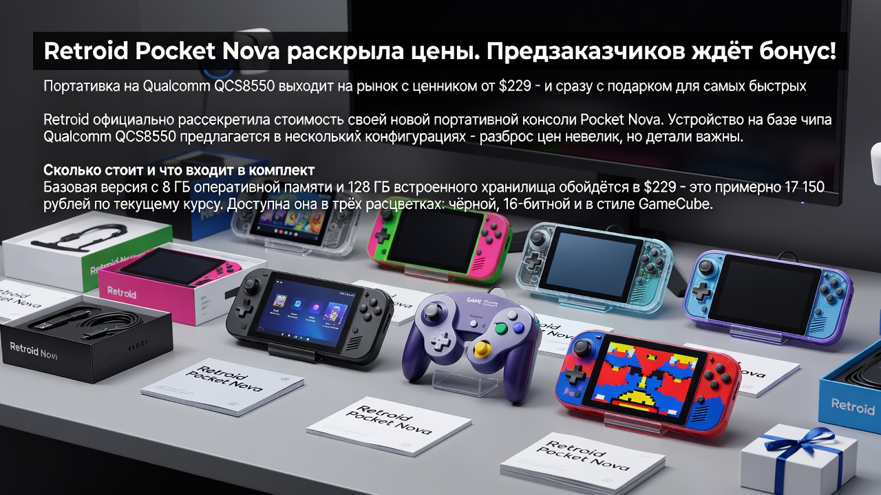 Retroid Pocket Nova раскрыла цены. Предзаказчиков ждёт бонус!