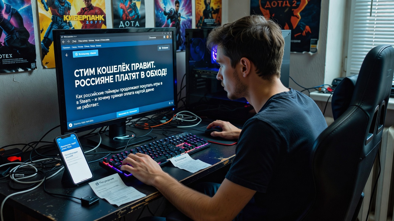 Steam кошелёк правит. Россияне платят в обход!