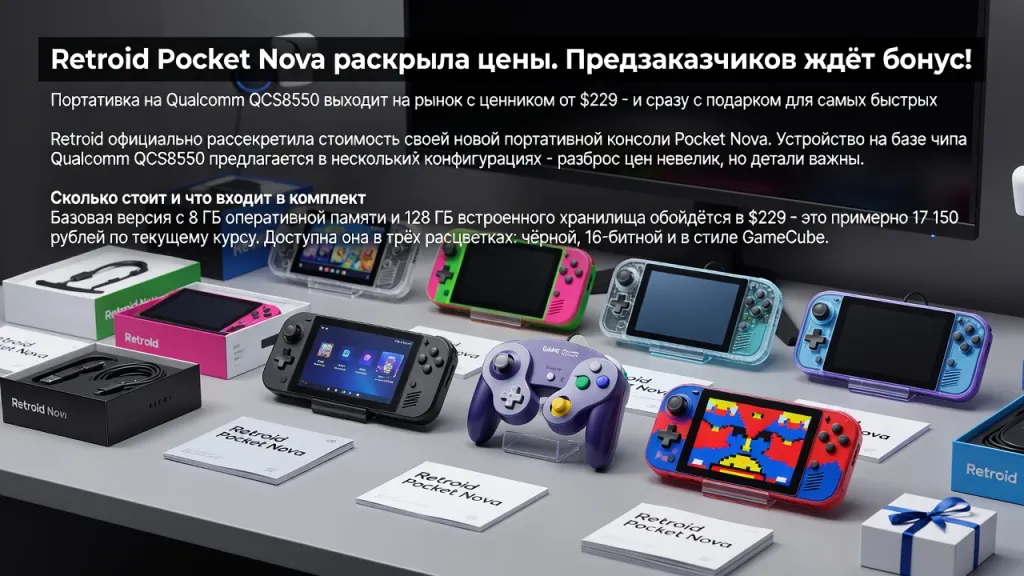 Retroid Pocket Nova раскрыла цены. Предзаказчиков ждёт бонус!