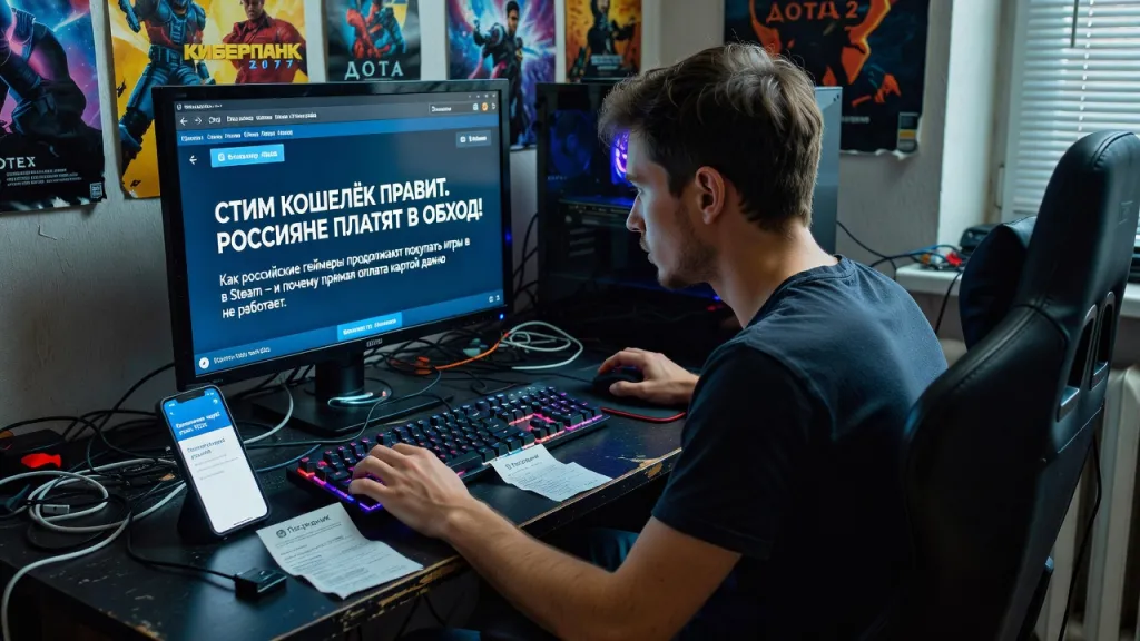 Steam кошелёк правит. Россияне платят в обход!