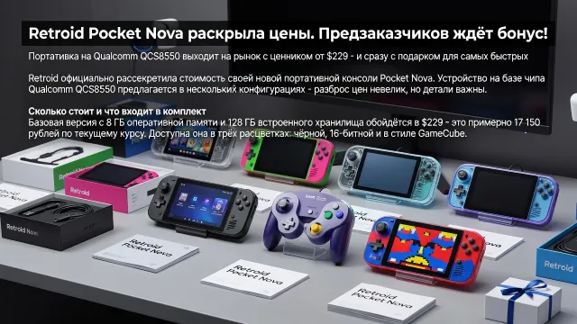 Retroid Pocket Nova раскрыла цены. Предзаказчиков ждёт бонус!